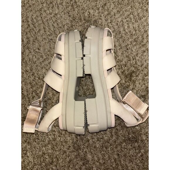 UGG ASHTON STRAPPY PLATFORM NUBUCK LEATHER SANDALS 10W /8M Cute Goth Grunge Emo - Picture 6 of 10